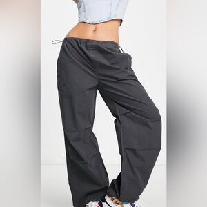 Oversized parachute pants